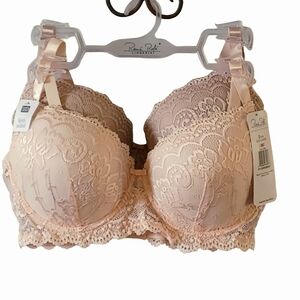 RENE ROFE 2 SET LACE BRA'S SIZE 38D NWT